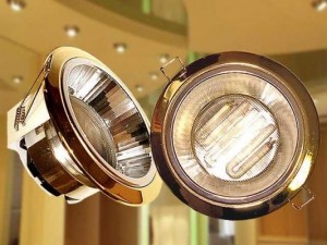 Ecola GX53-H2R св-к  с рефл. Золото 58x125 FG53H2ECB