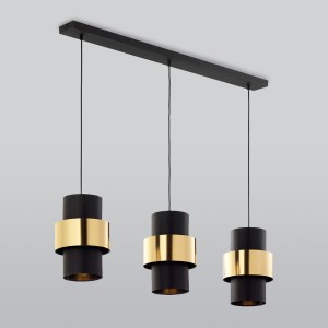TK Lighting св-к подвесной 3x60W 1100x1100 металл/черный/золото Calisto 4378 a052352