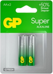 Э/п GP Super G-TECH 15A LR6/316 BL2