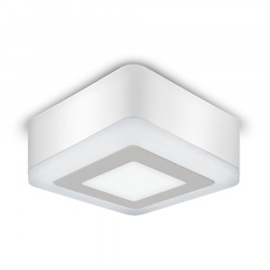 Gauss св-к накладной св/д 3+3W(320/350lm) 4000K 4K 105x31 Квадрат Акрил Backlight BL221