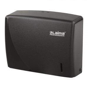 Диспенсер д/полотенец LAIMA PROFESSIONAL ORIGINAL (Система H2), Interfold, черный, ABS-пластик, 6057