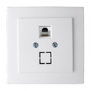 Nilson TOURAN EKO роз. компьют. СУ 1 мест. бел. (RJ45, кат. 5е) 24111044