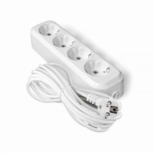 UNIVersal сет. удл. ПВС 3х1 4 роз.  5 м 13А земля (корпус ABS) E-304 1982