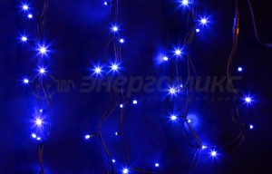 Гирлянда-нить ул. Дюраплей 120LED синий, 12м., IP67, черн. кауч, соед. 315-133 Neon Night