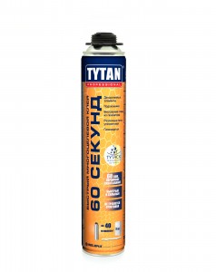 Tytan (Титан) Professional GUN Пено-клей 60 СЕКУНД Быстрый 750мл, арт.16319