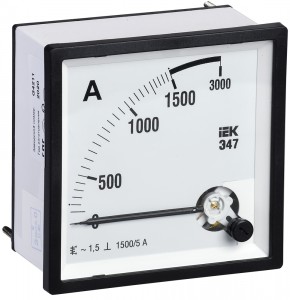 IEK Амперметр Э47 1500/5А кл. точн. 1,5 72х72мм