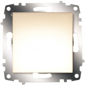 EL-BI ZENA SILVERLINE мех. выкл. СУ 2 кл. сл. кость (инд.) 609-012500-203