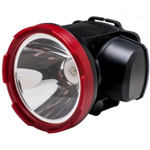 Космос фонарь налобный H5WLED (акк. 4V 2Ah) 1св/д 5W (220lm), красно-чёрн./пластик, встр. з/у от USB (2 шт.)