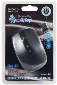 Мышь беспроводная SmartBuy 314AG gray blue led  (SBM-314AG-G)