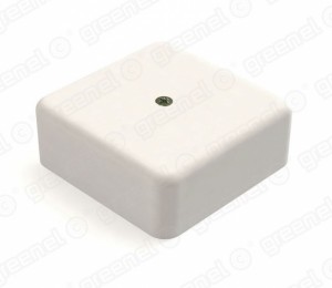 GREENEL Коробка распред. ОУ под кабель-канал 75х75х28мм, IP40, БЕЛЫЙ (80шт) GE41215-01