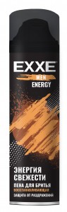 Пена для бритья с углём Энергия свежести  ENERGY 200 мл  UFC x EXXE