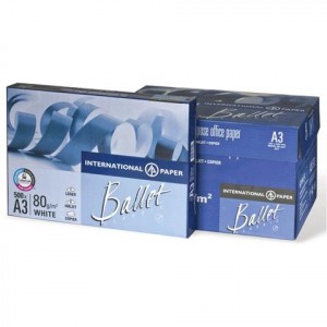 Бумага BALLET CLASSIC А3, 80г/м, 500 л., ColorLok, класс "В", Светогорск, белизна 98%, 153% (CIE)