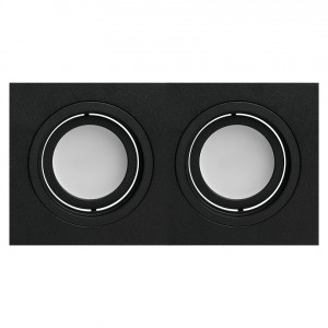 WOLTA св-к встраив.поворотн. ALTO IP20 под лампу 2xGU5.3 черный 175x92x22 WDL-GU5.3/01-02