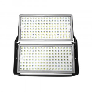 Feron Прожектор св/д 500W(60000Lm) 6400K IP65 2х60 черный 530x523x65мм LL-932 48973