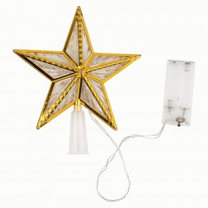 Uniel «Звезда-4» 2АА (не в/к) 15 см 10LED ULD-H1515-010/DTB/2AA MULTI STAR-4