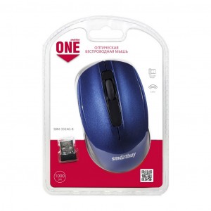 Мышь беспроводная Smartbuy ONE 332 синяя, 3 кнопки (SBM-332AG-B)