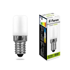 Feron лампа св/д для холодильников E14 2W(160lm) 4000K 4K матовая 51x18, LB-10 25897