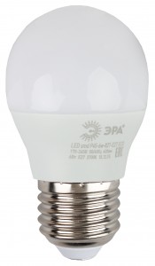 ЭРА ECO шар P45 E27 6W(480lm) 2700K 2K 84x45 P45-6w-827-E27  7343