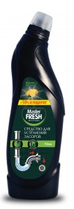 Средство для устранения засоров в трубах 750 мл Master FRESH