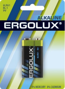 Э/п Ergolux 6LR61/6LF22 BL1