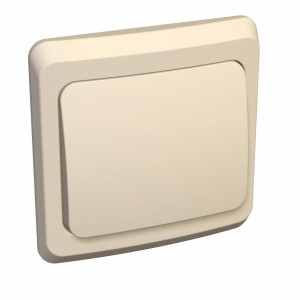 Schneider Этюд выкл. СУ 1 кл. крем. (пласт. осн.) BC10-001k