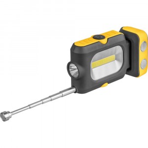 Navigator фонарь ручной NPT-W07-ACCU для работы 1LED(1W)+1COB(3W) акк.3,7V, +магнит телескоп 14083