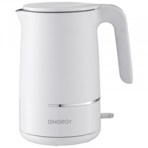 Чайник электр. Energy E-216 (диск, 1,7л) 1,8кВт, двойной корпус, пластик/нерж.сталь, белый 164156
