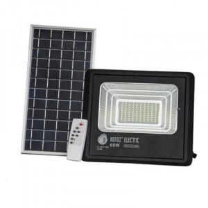 HOROZ прожектор св/д уличный на солн. бат. 60W 6400К(1040lm) 6K ПДУ кабель 5м!068-012-0060 2коробки