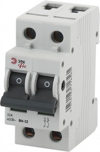 ЭРА PRO NO-902-92 Выключатель нагрузки (мини-рубильник) ВН-32 2P 32A (6/90/1890)