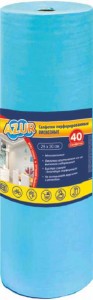 Салфетка д/уборки в рулоне 25*30см, вискоза (перфорированные), 40шт/уп, цена за уп, 20440 AZUR