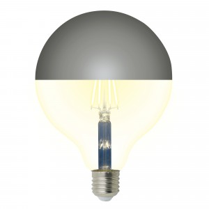 Uniel Sky шар G125 E27 4W(450lm 180°) 3000K 2K прозрачная 125?172 LED-G125-4W/3000K/E27/CL MIRROR