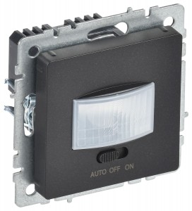 IEK BRITE Датчик движения ДС10-1-БрЧ черный, max 500Вт, 160гр, 6М, IP20 BR-MS10-N-150-05-K02