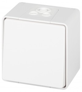 ЭРА Эксперт выкл. ОУ 1 кл. IP55, 10А,250В, белый 11-1501-01 63250