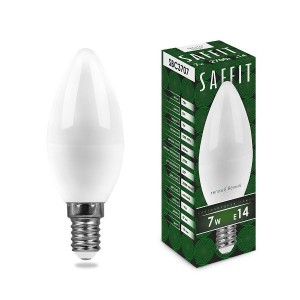 Saffit свеча C37 E14 7W(560Lm) 2700K 2K матовая 100x37 SBC3707 55030