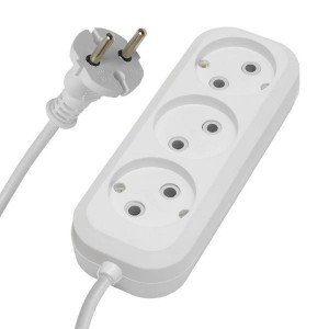 STEKKER сет. удл. ПВС 2x0.75 3 роз. белый 7м 10А/2,2кВт Home HM01-30-07 39212