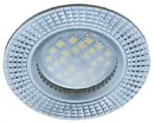 Ecola DL3182 MR16 GU5.3 св-к литой матовый Хром/Алюм FS1608EFF