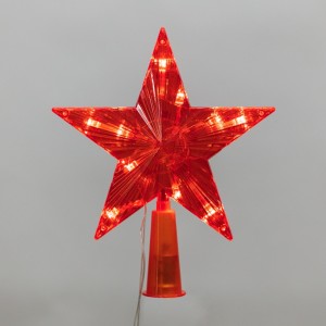 Фигура на ель св/д Звезда 15см, 10LED, красная, шнур 3 м NEON-NIGHT 501-007