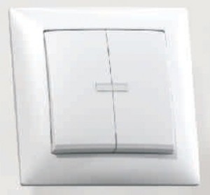 Кунцево-Электро СЕЛЕНА выкл. СУ 2 кл. 10 А бел. инд. АБС-пластик С510-397