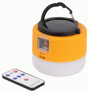 Эра фонарь кемпинг "Пегас" 5W(360lm) солн.бат., ПДУ, 8ч раб, Power Bank, IP40 KA-601 6291