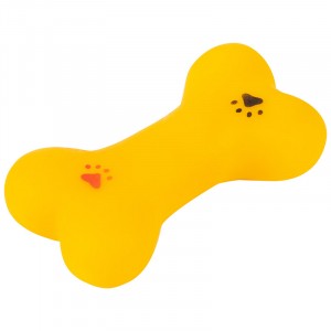 Игрушка для собак виниловая Кость 8,5см 104145 Рыжий кот