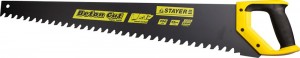 Ножовка STAYER "PROFI" "DEEP HARD" по пенобетону, 2-комп. ручка, шаг зуба 20мм, 700мм
