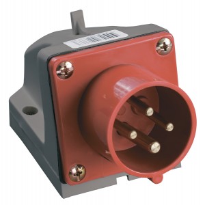 IEK вилка силовая CEE 514 стационарная 3Р+РЕ 16А 380В IP44 PSR52-016-4