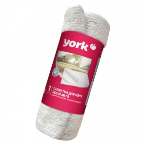Салфетка для пола хлопковая белая в рулоне МЕГА YORK 260г/м2 (80х100 см),артикул 022300