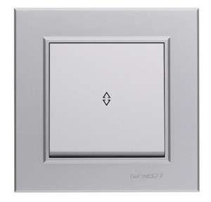 Makel Karea выкл. СУ 1 кл. серебро(проходной) 56065005