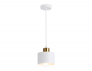 Ambrella св-к подвесной LOFT E27 40W d120x940 белый/латунь TRADITIONAL TR8112 WH/BS
