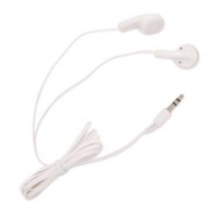Наушники вкладыши OLTO VS-820 white, провод 1 м, белые, Jack 3.5