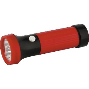 Ultraflash фонарь ручной "эконом" 3002-TH (3xR03) 3св/д 0.6W (16lm), красный/пластик, BL (10 шт.)