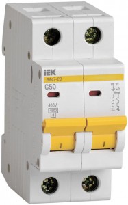 IEK автоматический выкл. ВА47-29 2P 50А 4,5кА х-ка С MVA20-2-050-C