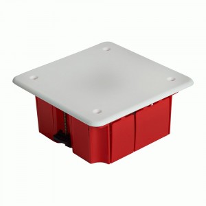 Stekker Коробка монтажная для полых стен с крышкой IP20 красный 92x92x45 EBX30-02-1-20-92 49007