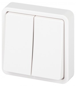 ЭРА Эксперт выкл. СУ 2 кл. IP55, 10А,250В, белый 11-1524-01 63271